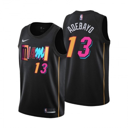 Maglia NBA Miami Heat Bam Adebayo 13 Nike 2021-22 City Edition Swingman - Uomo